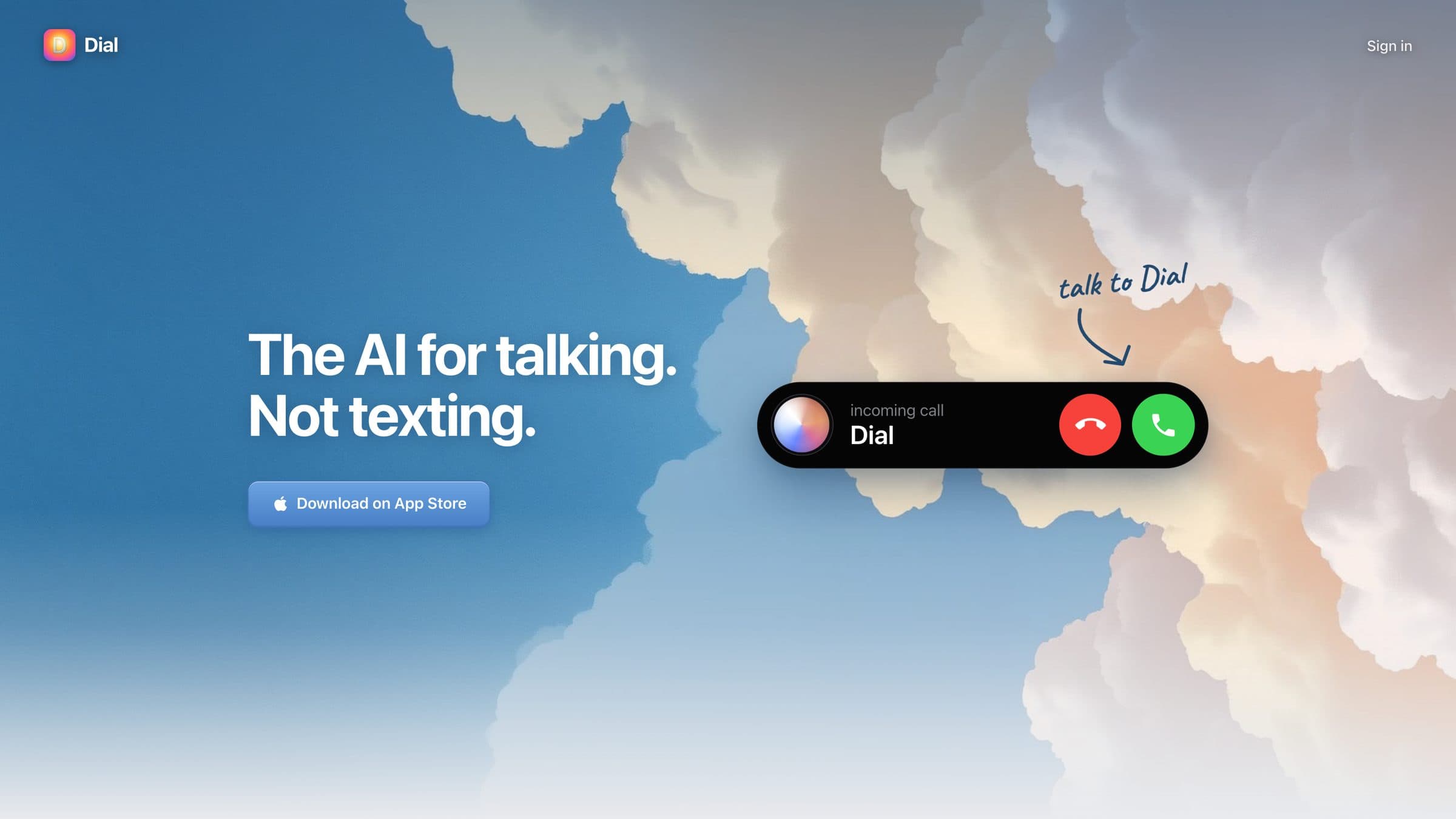 dial homepage